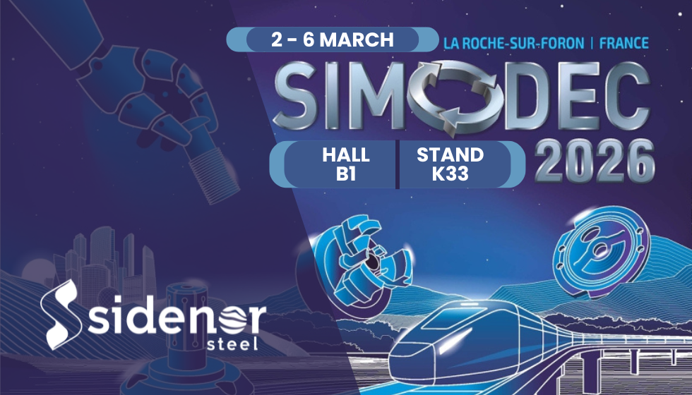 Sidenor mostrará su liderazgo tecnológico y sostenible en SIMODEC 2026 