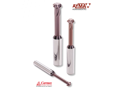 Fresa Mini Chamfer Hardcut (MCH) de Carmex para materiales endurecidos y superaleaciones