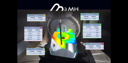 Software CAD/CAM de medición M3MH de Innovalia Metrology para centros de mecanizado de 5 ejes