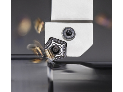 Plaquita de diez puntas para torneado medio y de desbaste con alto avance