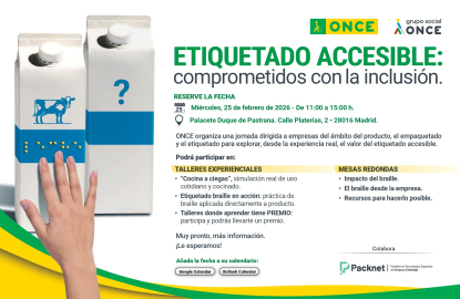 La ONCE organiza la jornada “Etiquetado Accesible: comprometidos con la inclusión”