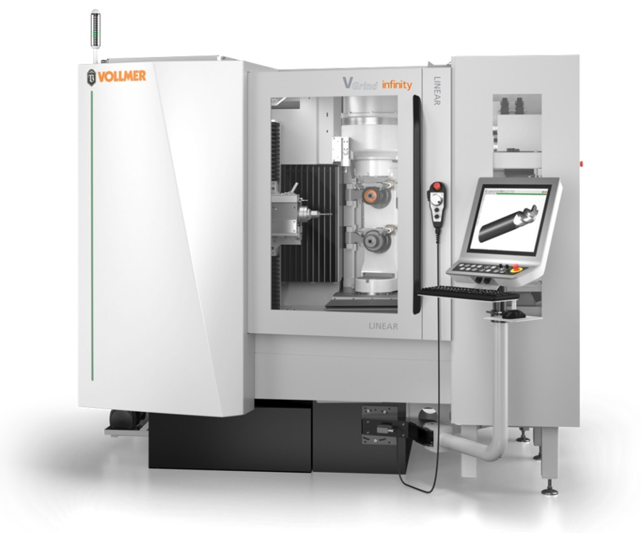 Vollmer presenta una afiladora increíblemente versátil para mecanizar herramientas de precisión con la máxima eficiencia: VGrind infinity LINEAR