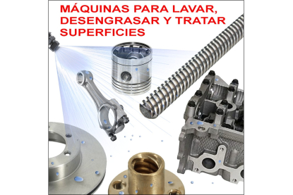 Nuevas técnicas de lavado, desengrase y limpieza para el tratamiento de todo tipo de piezas y superficies