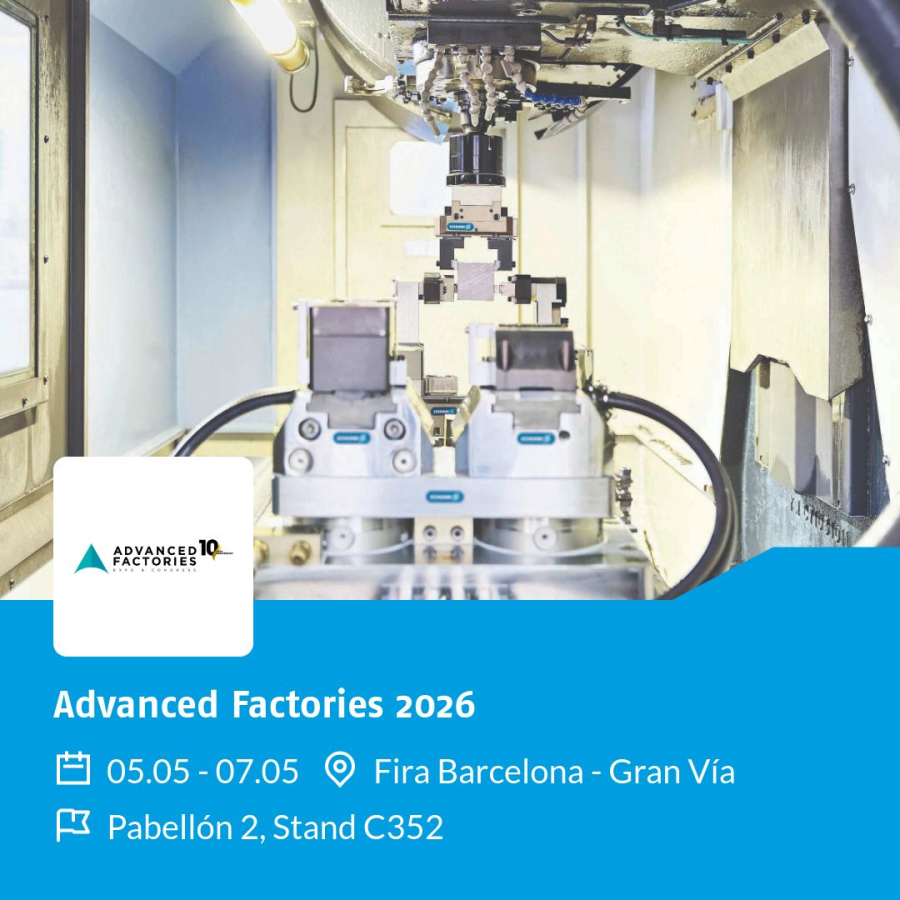 SCHUNK estará presente en Advanced Factories 2026