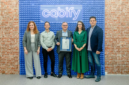 Aenor reconoce el compromiso medioambiental de Cabify