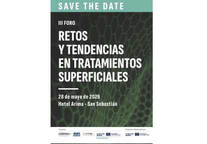 Expertos debatirán en San Sebastián sobre retos y tendencias en tratamientos superficiales