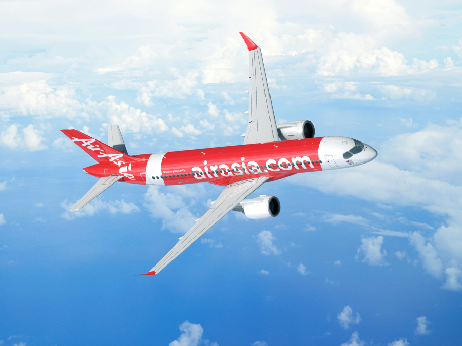 AirAsia realiza un pedido histórico de 150 aviones A220