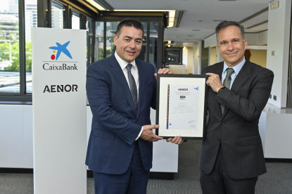 Aenor otorga a CaixaBank la renovación de la certificación ‘Compromiso con las personas mayores’