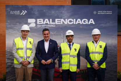 Balenciaga celebra la ceremonia de puesta de quilla de su primer buque desde el reinicio de su actividad