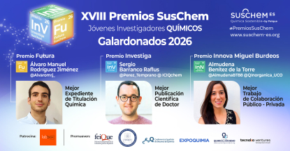 Se anuncian los ganadores de la XVIII edición de los Premios SusChem