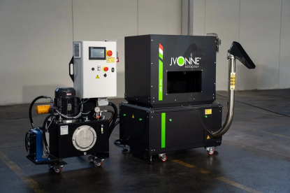 Compactadora para la gestión de virutas metálicas con 50 t de fuerza de compactación