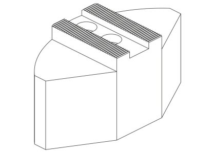Garras blandas envolventes en aluminio con orificios y dentado métrico