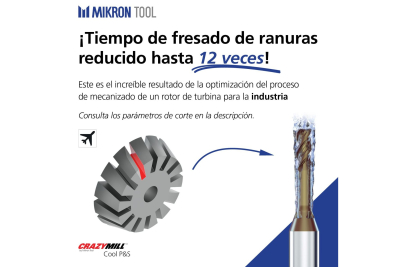 Mikron Tool permite reducir los costes de fresado en aplicaciones aeroespaciales