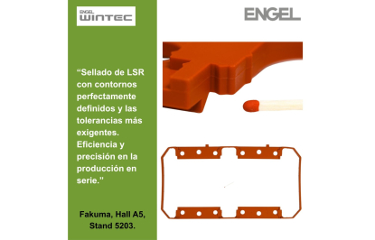 Engel mostrará en Fakuma el procesamiento de LSR de alta precisión sin rebabas