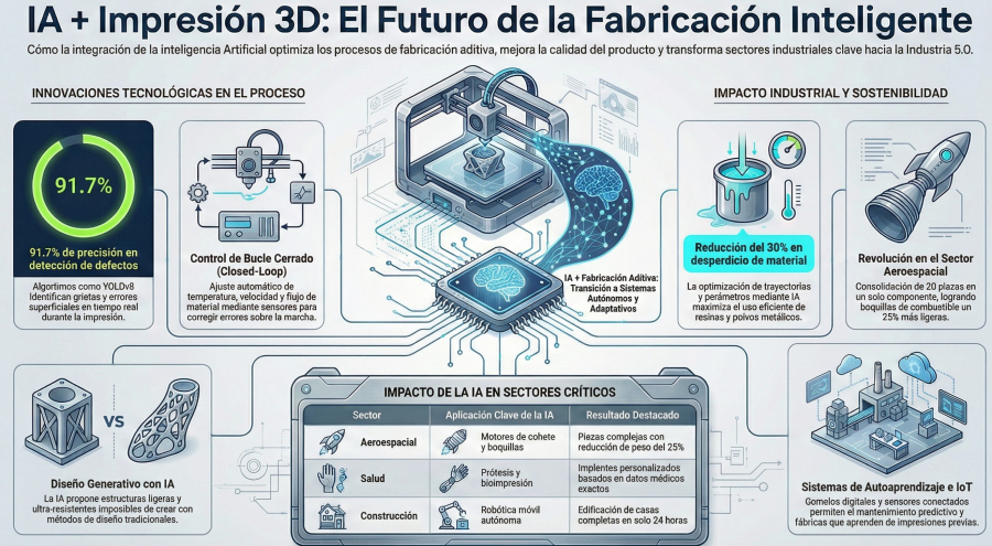 La convergencia de la Inteligencia Artificial y la Fabricación Aditiva en la Industria 4.0/5.0