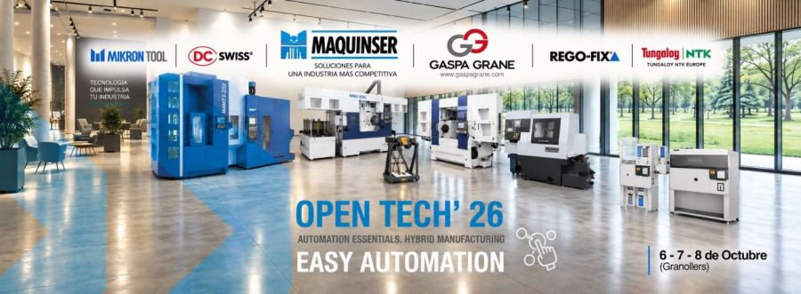 Gaspa Grané presentará en el Open House de Maquinser las novedades que sus representadas presentaron en AMB