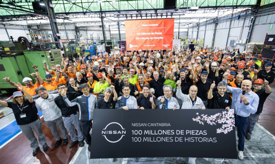 Nissan Cantabria alcanza los 100 millones de piezas producidas 