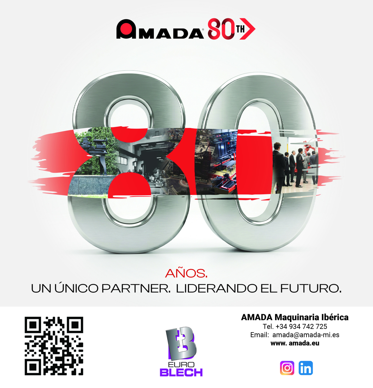 Amada celebrará en Euroblech su 80 aniversario