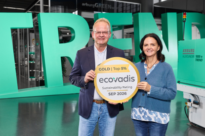Arburg obtiene por cuarta ocasión la Medalla de Oro de EcoVadis